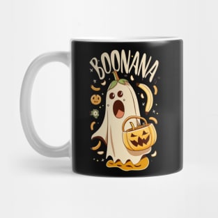 Boonana Cute Ghost Banana Halloween Costume Men Women Kids Mug